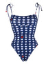 polka-dot print swimsuit